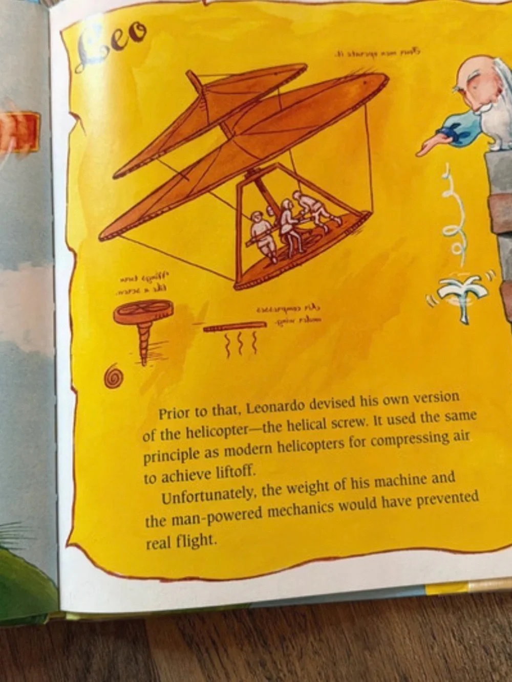 Neo Leo The ageless Ideas of Leonardo Da Vinci by Gene Barretta illustrated